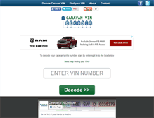 Tablet Screenshot of caravanvindecoder.com